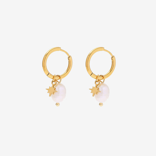 Pearl Star Earrings