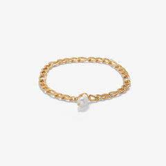 Pearl Cuban Chain Anklet