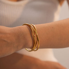 Layered Cuff Bangle