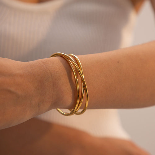 Layered Cuff Bangle