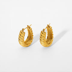 Croissant Hoop Earrings