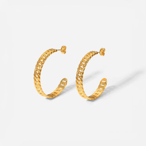 Cuban Chain Earrings