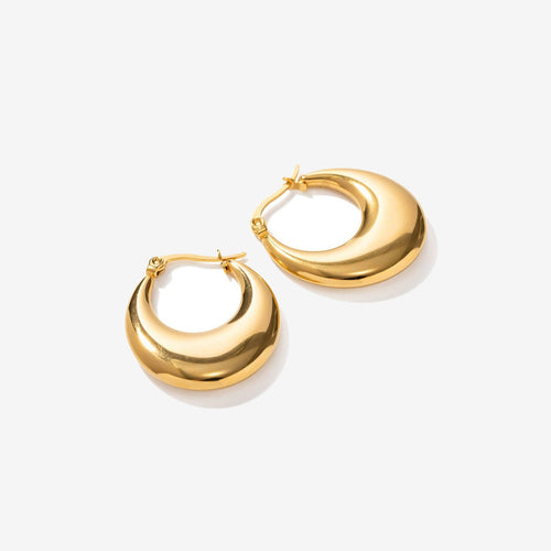 C Flat Earrings