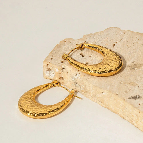 Textured Hoop Earrings