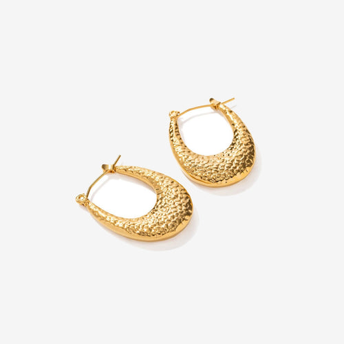 Textured Hoop Earrings