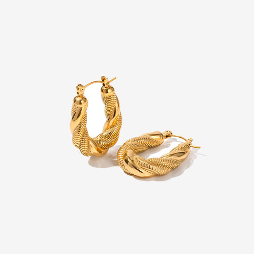 Twisted U Earrings