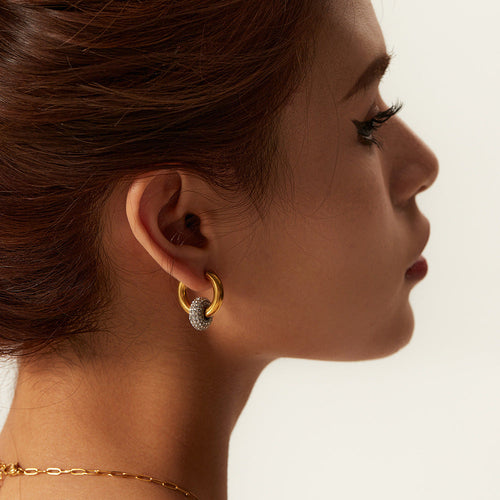 Diamond & Gold Earrings