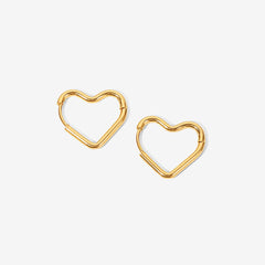 Heart Hoop Earrings