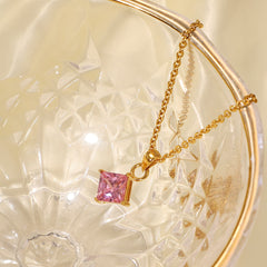 Pink Stone Necklace