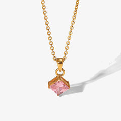 Pink Stone Necklace