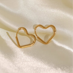 Heart Hoop Earrings